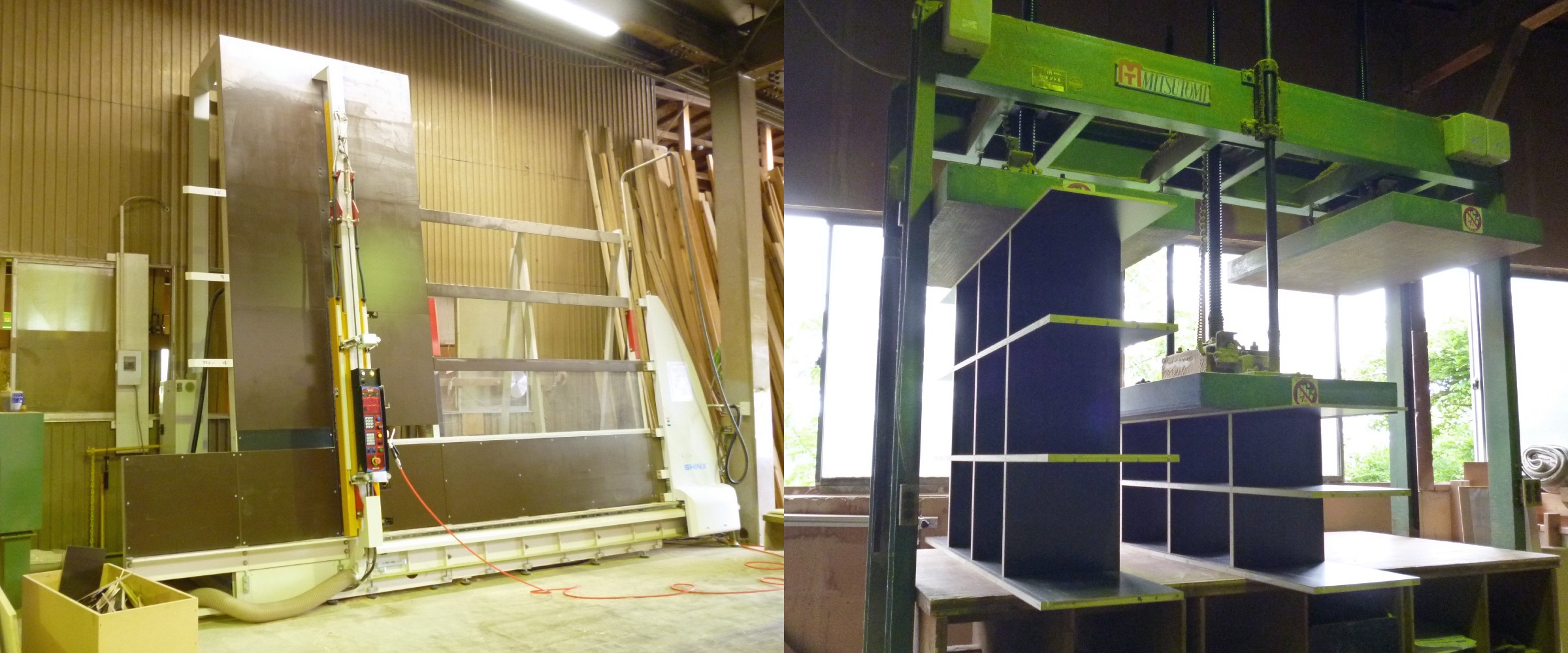 鷹巣木工の機械設備